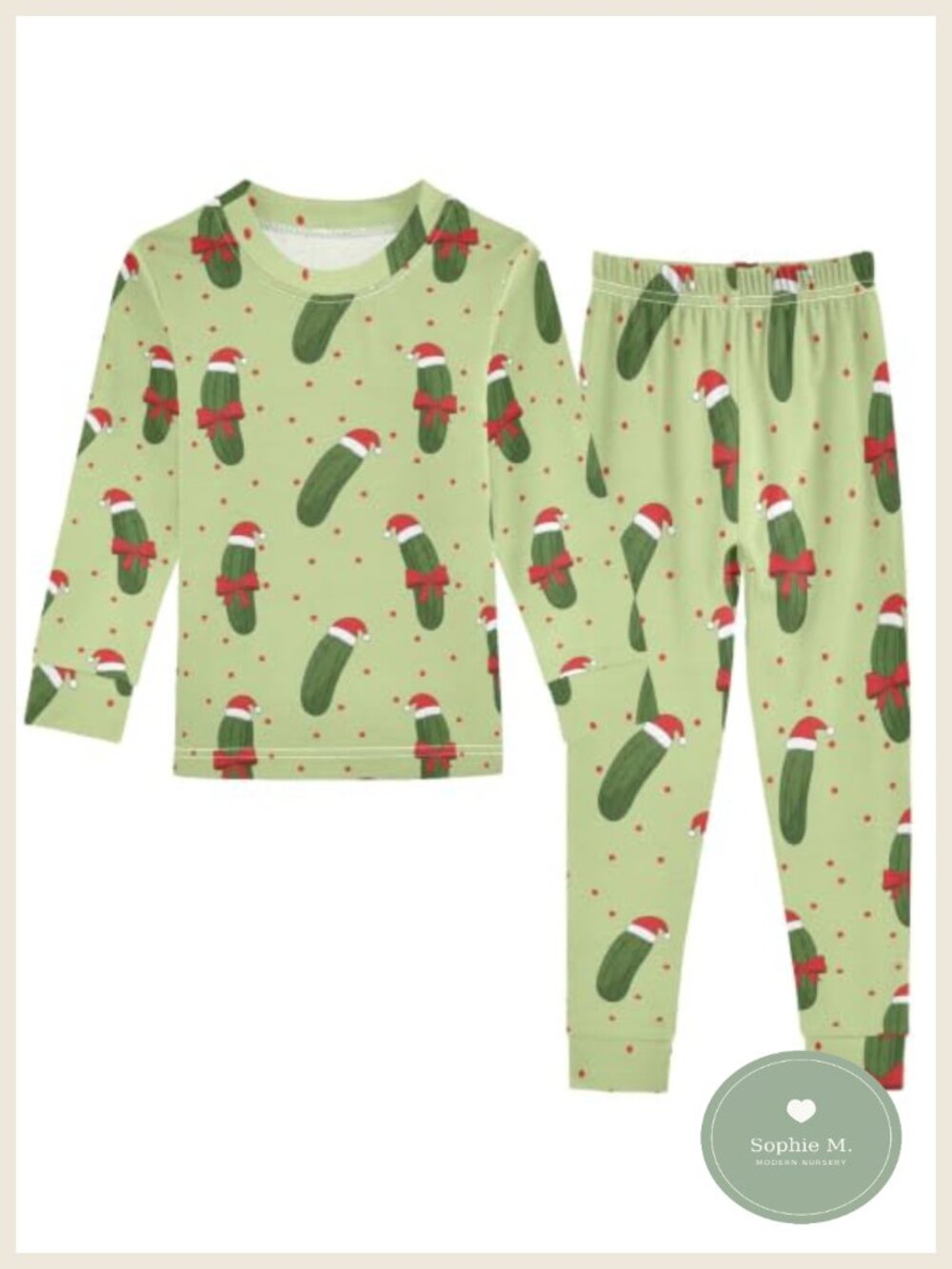 Kids 2-Piece Pajama Set 95% Cotton Long Sleeve Top & Pants Size 18M-8Y